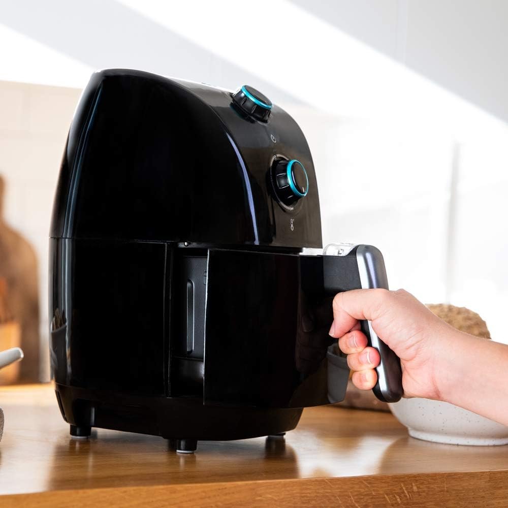 Friteuse sans huile à air chaud 1,5L Cecofry Compact Rapid Moon. 900 W, Diététique, Capacité 400 g, Fonction four, Programmable en temps et température, Livret de recettes