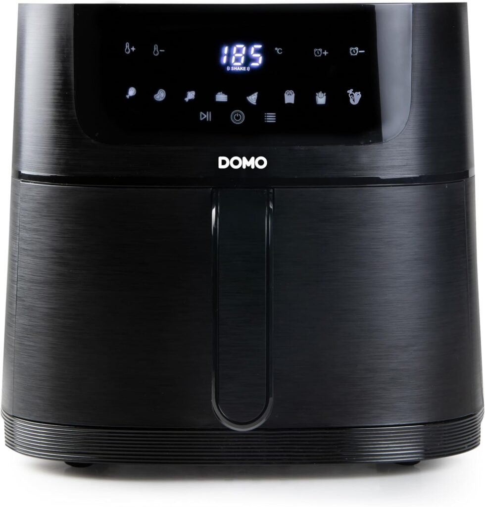 Friteuse DOMO DO539FR - 6 L - 1500 W - Avec minuterie - Cuisinez facilement et rapidement vos fritures préférées avec la friteuse DOMO DO539FR. Avec sa capacité de 6 litres et sa puissance de 1500 W, vous pourrez préparer de délicieuses fritures pour toute la famille. Avec minuterie intégrée pour une cuisson précise.
