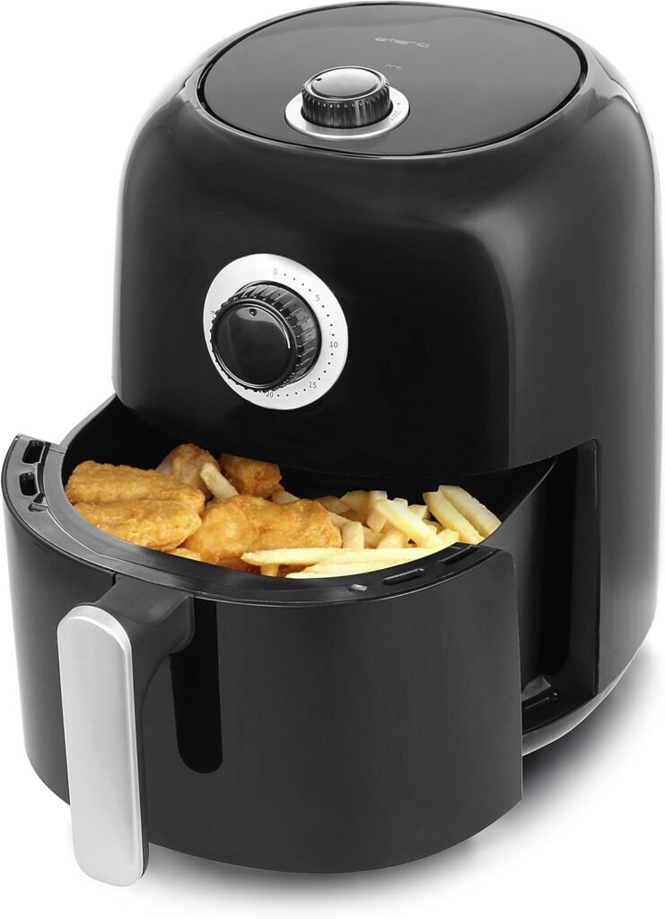 Friteuse à air chaud Emerio AF-125770 SmartFryer - Friture plus saine et sans huile supplémentaire - Volume 3 l - Cool Touch sans BPA - Chauffage rapide 1450 W