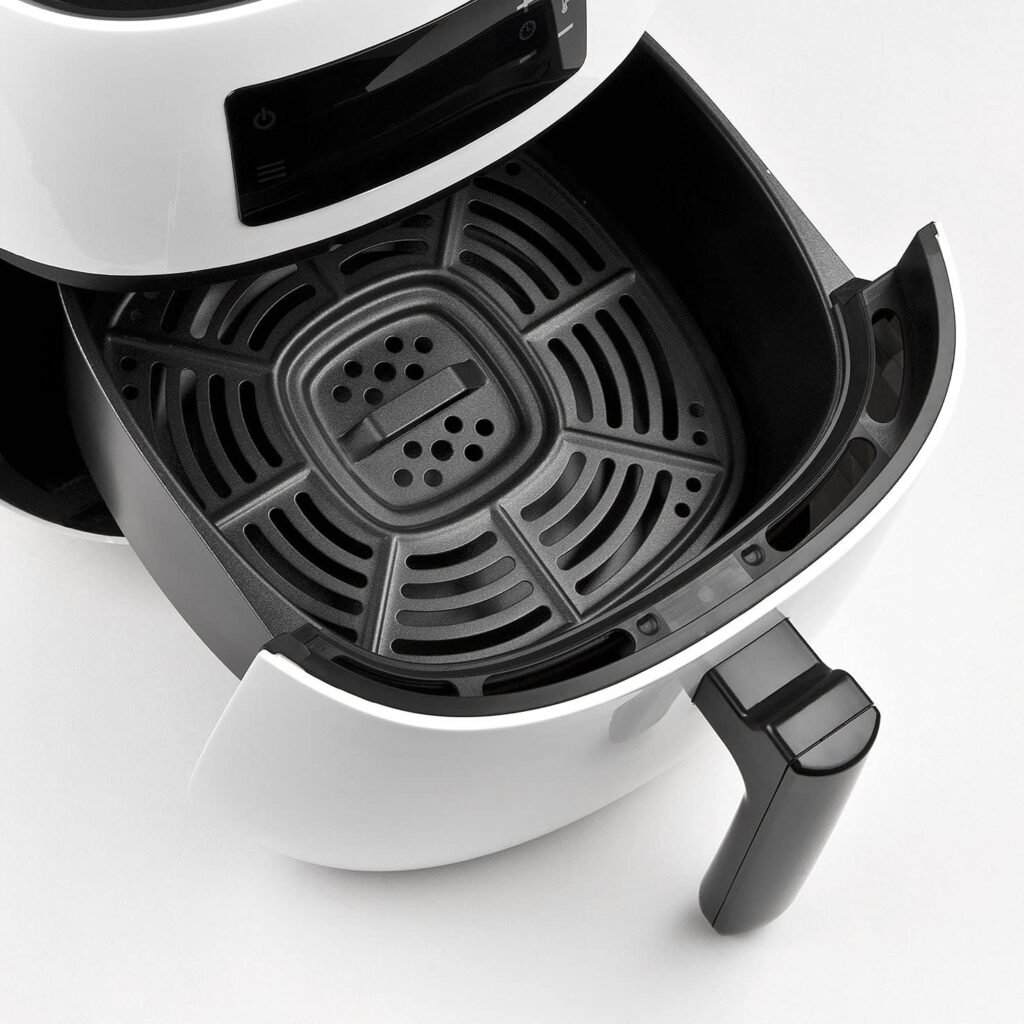 Friteuse à Air G3 Ferrari G10143 Friggisano facile, 4 Litres 1400W Blanc/Noir