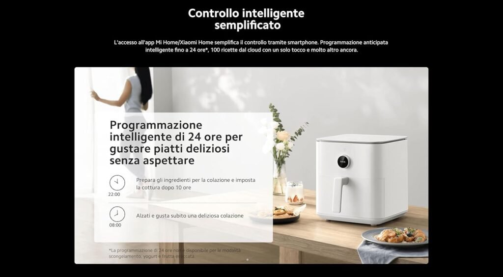 Image du produit Xiaomi Mi Smart Air Fryer 6.5L Black EU BHR7357EU. Commandez maintenant pour profiter de délicieux plats frits sans effort !
