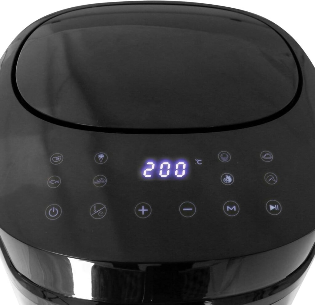 Friteuse numérique à air chaud Emerio Grande, TOP AirFryer avec 8 programmes automatiques et volume de 7,2 l - Chauffage rapide 1800 W, Cool Touch, sans BPA (AF-129622.1)