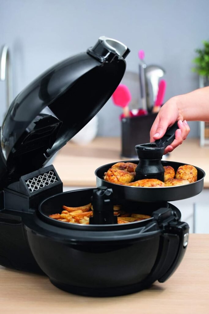 Friteuse à air chaud Tefal 2 en 1 ActiFry Genius XL YV9708 | 1500 watts | capacité de 1,7 kg | 9 programmes automatiques | technologie 2 en 1 | couleur noir